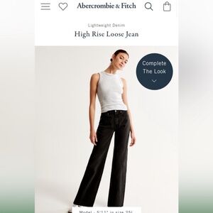 Abercrombie High Rise The Loose Jean